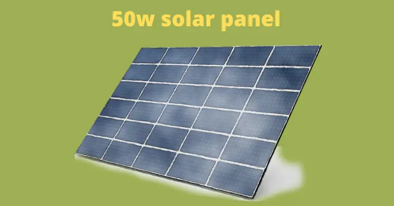 What can a 50w solar panel run