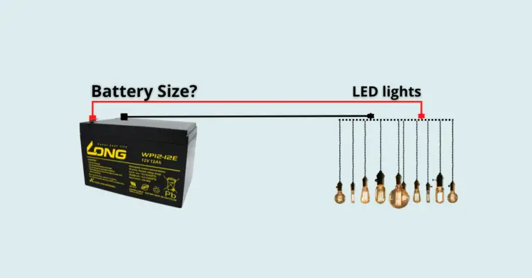 How To Calculate Battery Size For Led Lights?