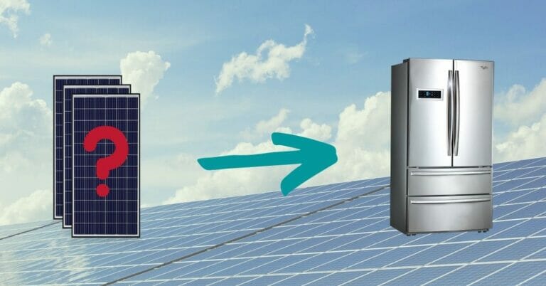 What Size Solar Panel For Fridge