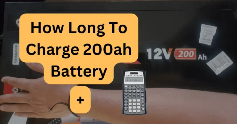 How Long To Charge 200ah Battery