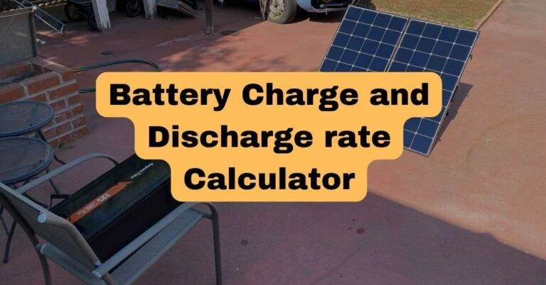 Battery Charge and Discharge Rate Calculator