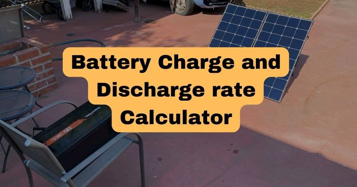 Battery Charge and Discharge Rate Calculator: C-rating To Amps
